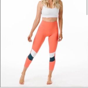 Zyia active tangerine Angle block light n tight hi-rise 7/8 24” leggings
